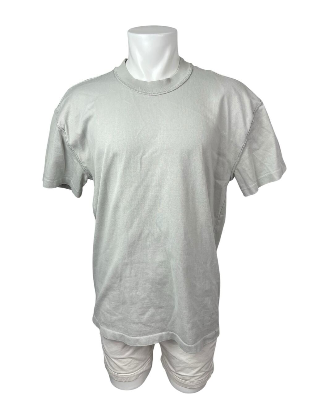 Allsaints Men's Gray Crew Neck Short Sleeve Basic Plain Tee Casual T-Shirt Top S